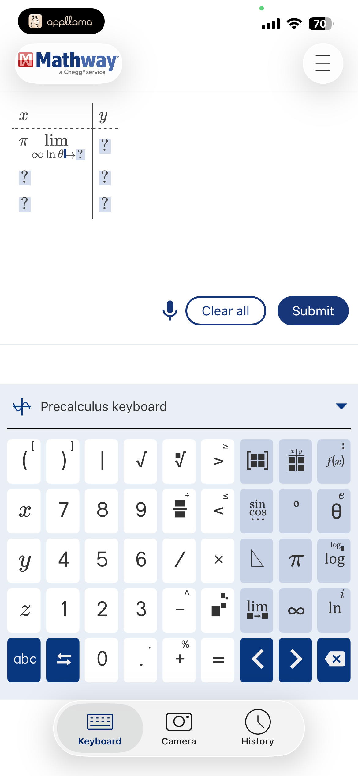 Calculator Input