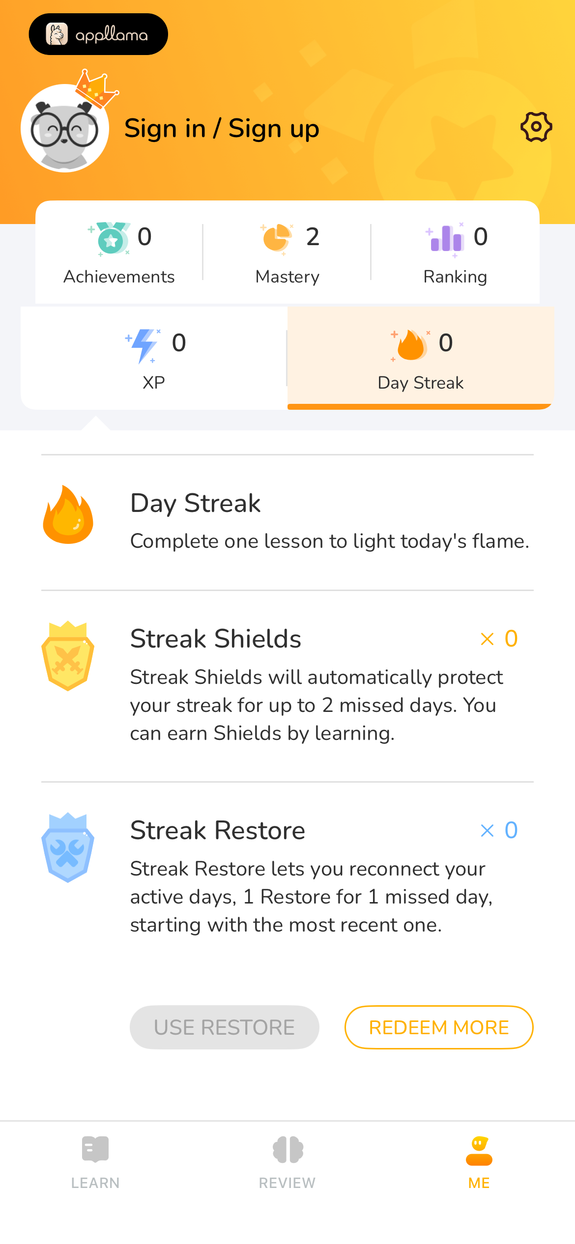 Achievement Progress