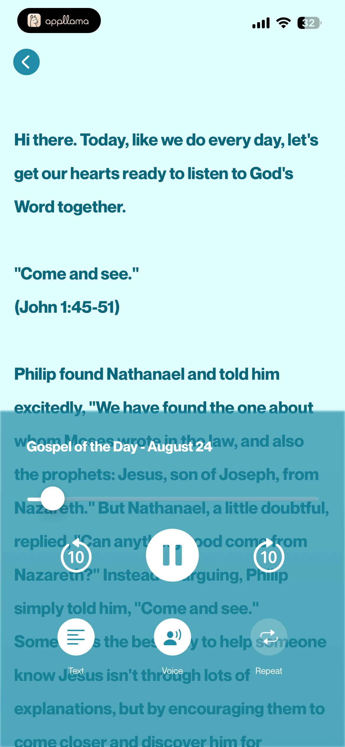 Gospel Transcript