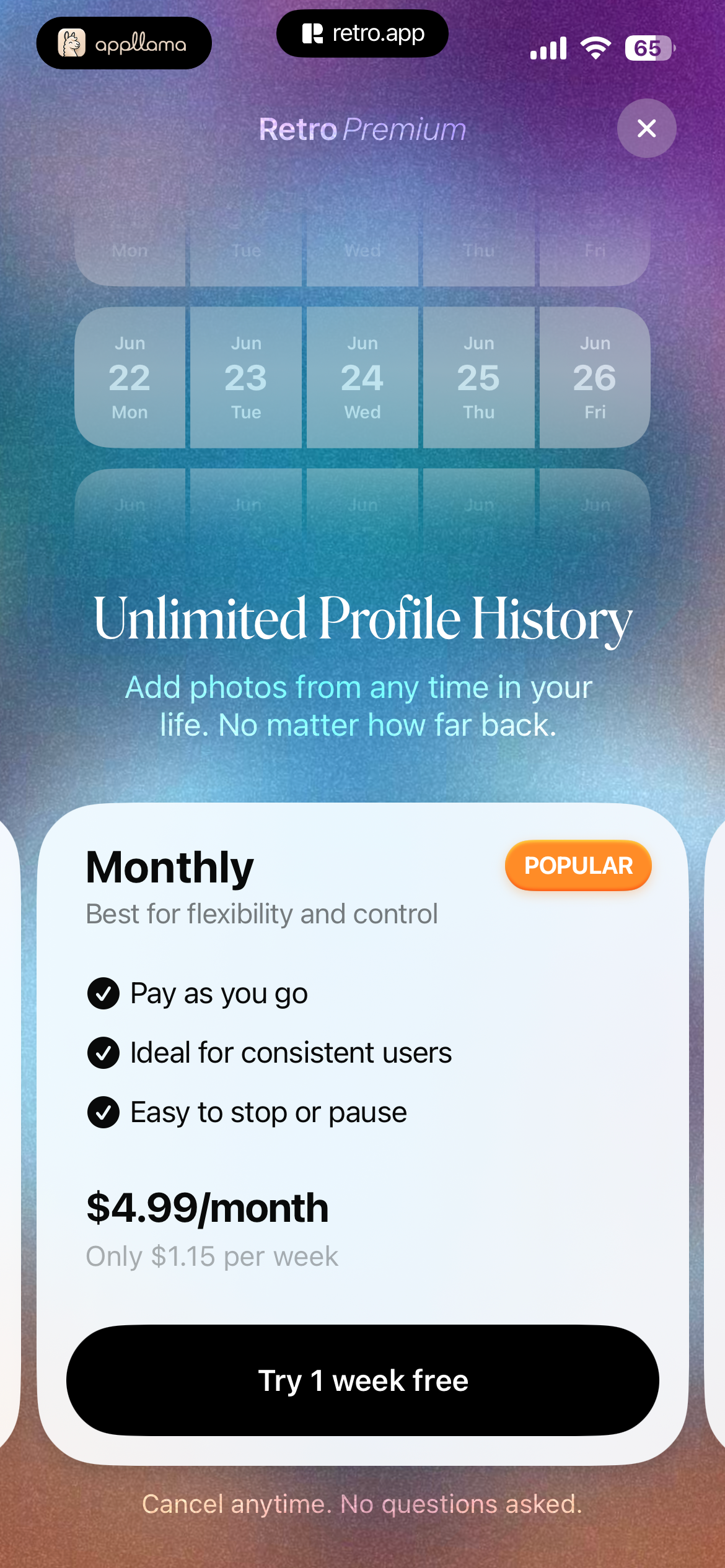 Monthly Subscription Offer