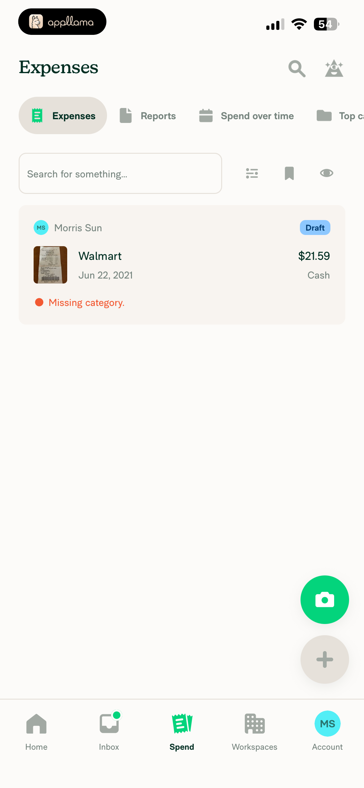 Expenses List
