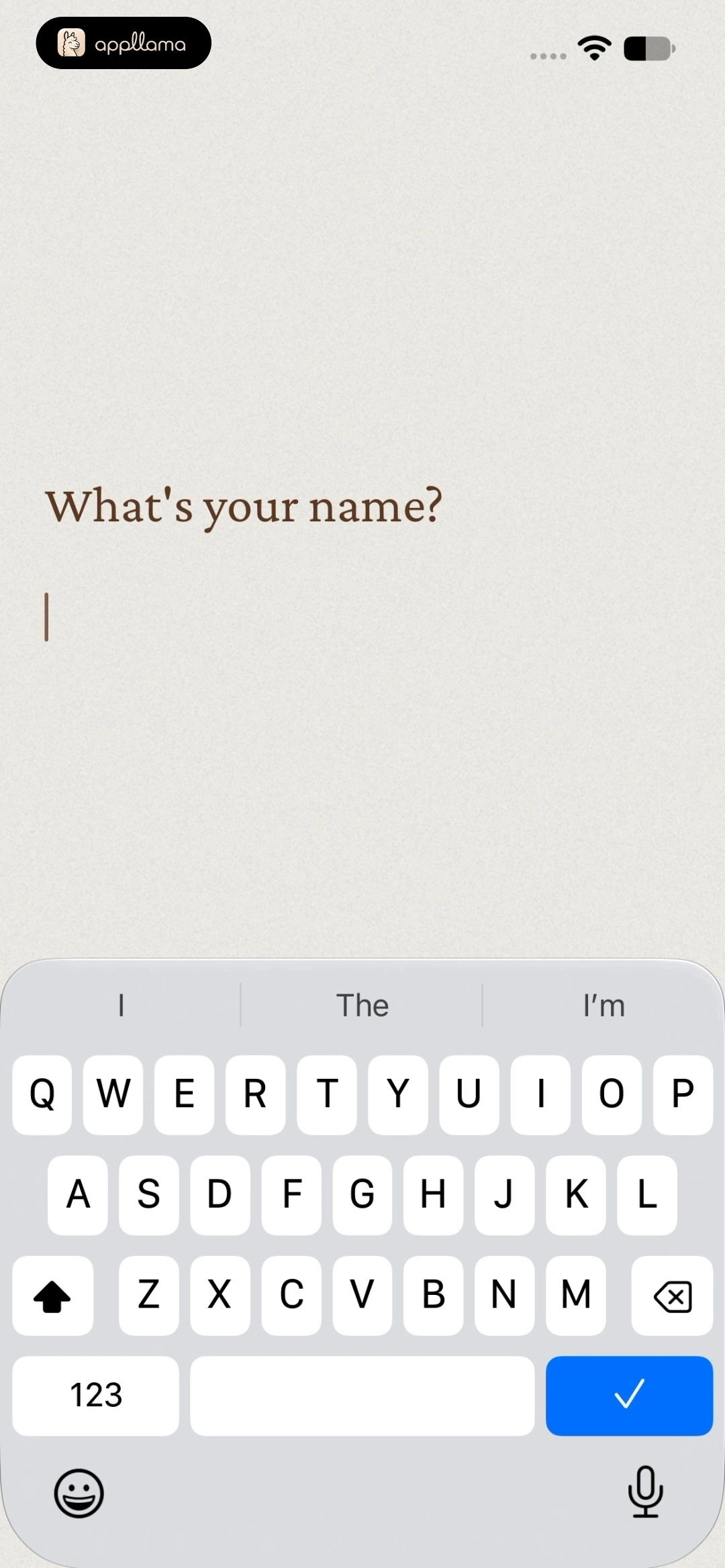 Name Entry