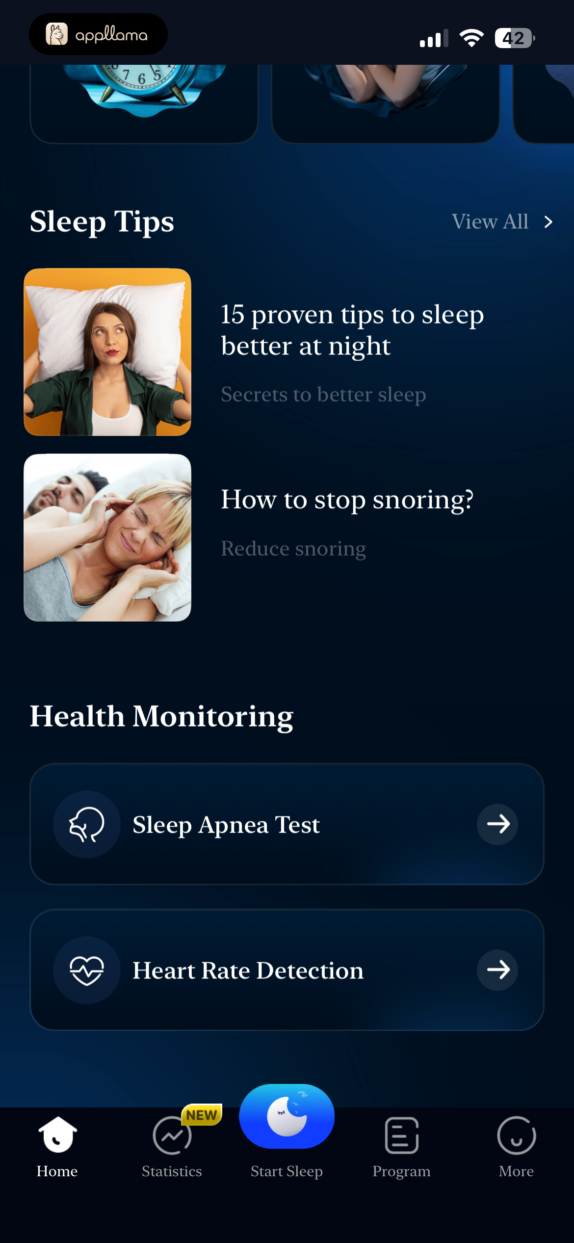 Sleep Tips & Monitoring
