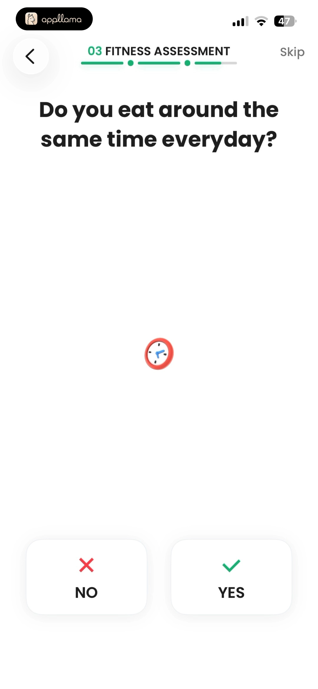 Meal Timing Question