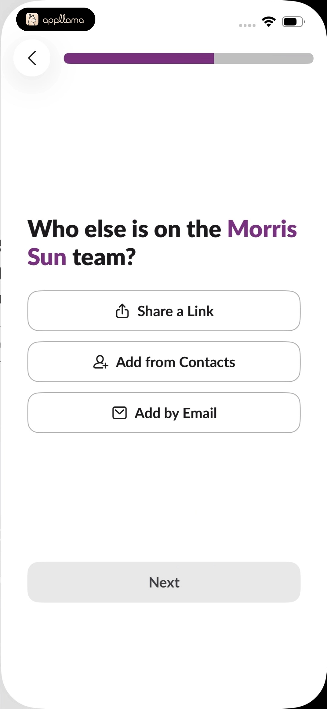 Invite Teammates