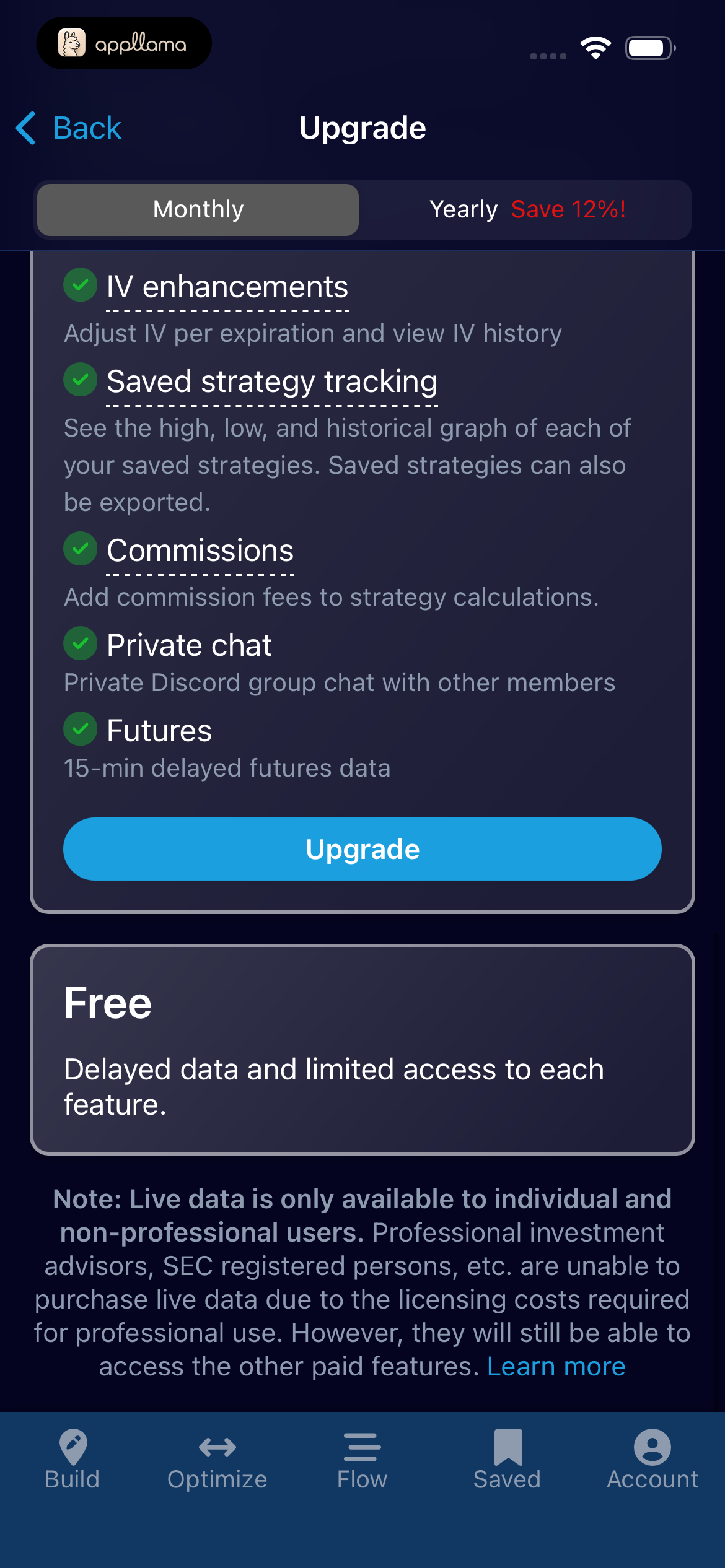Monthly Plan Comparison
