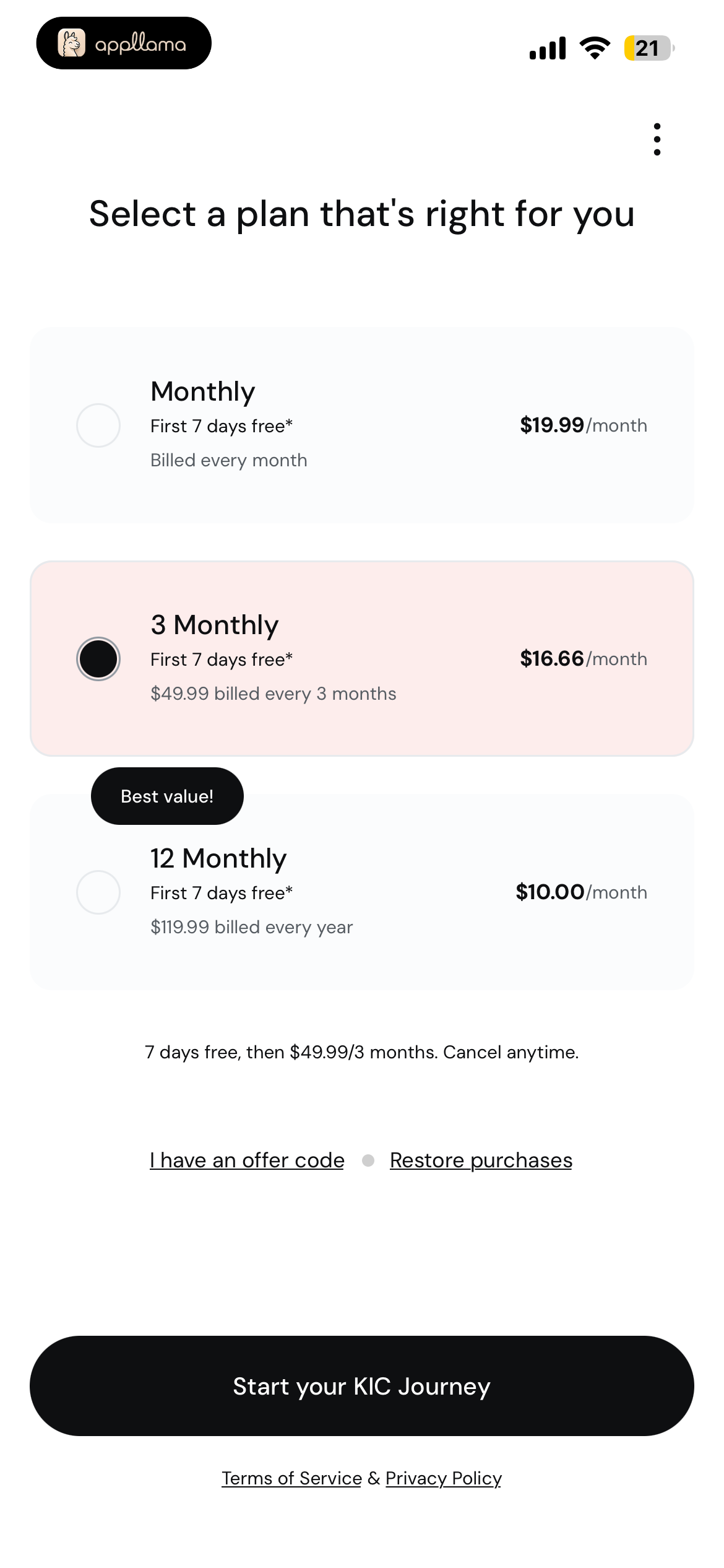 Subscription Offer