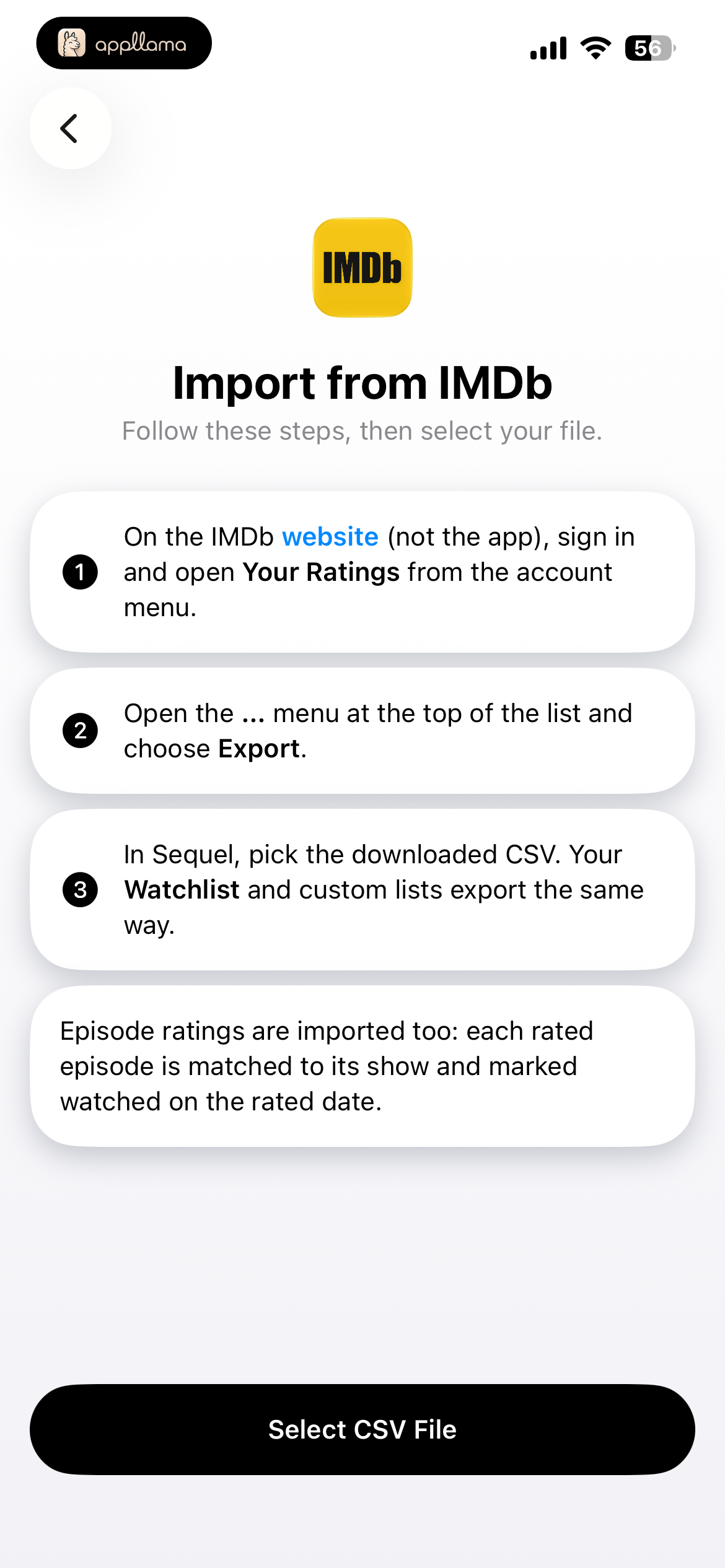 IMDb Import