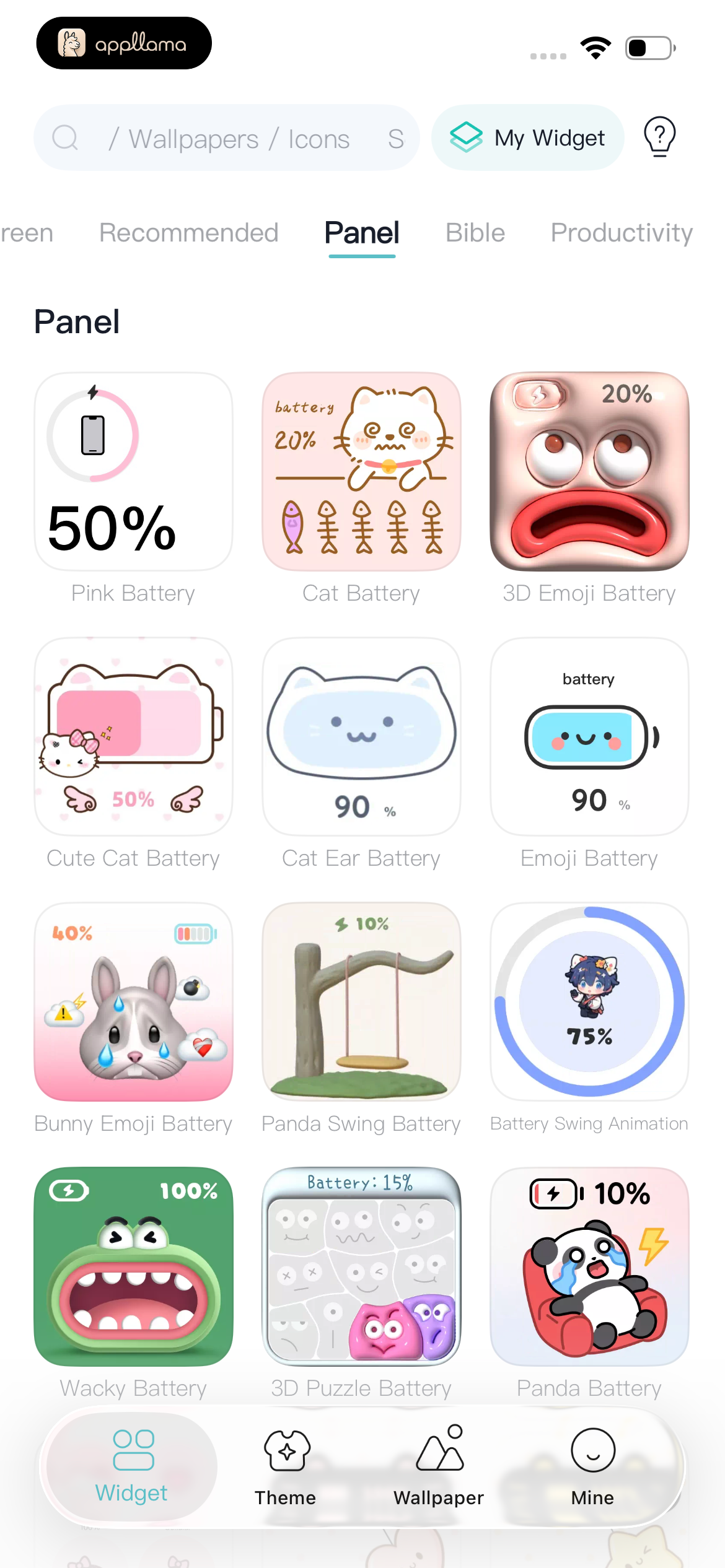 Pixel Widget Gallery