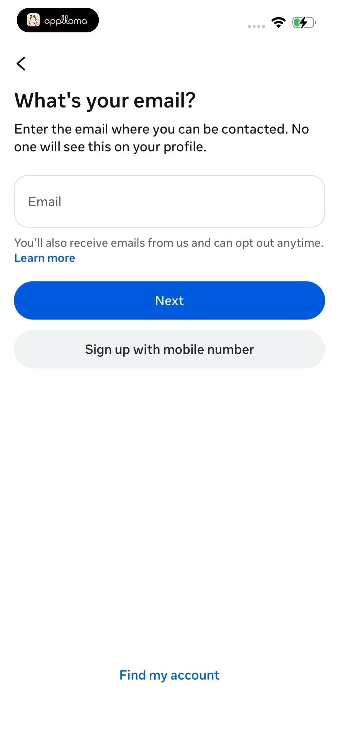 Email Entry