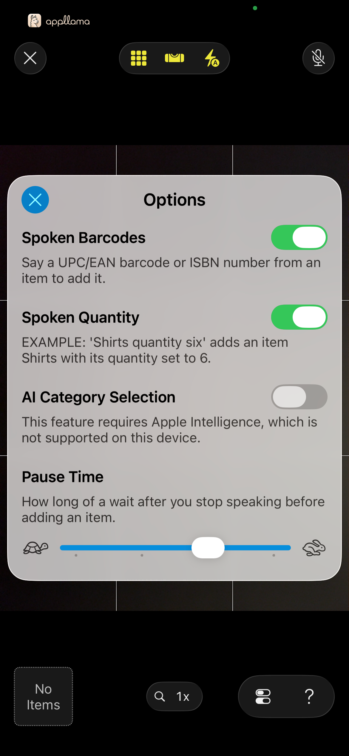 Scanner Options
