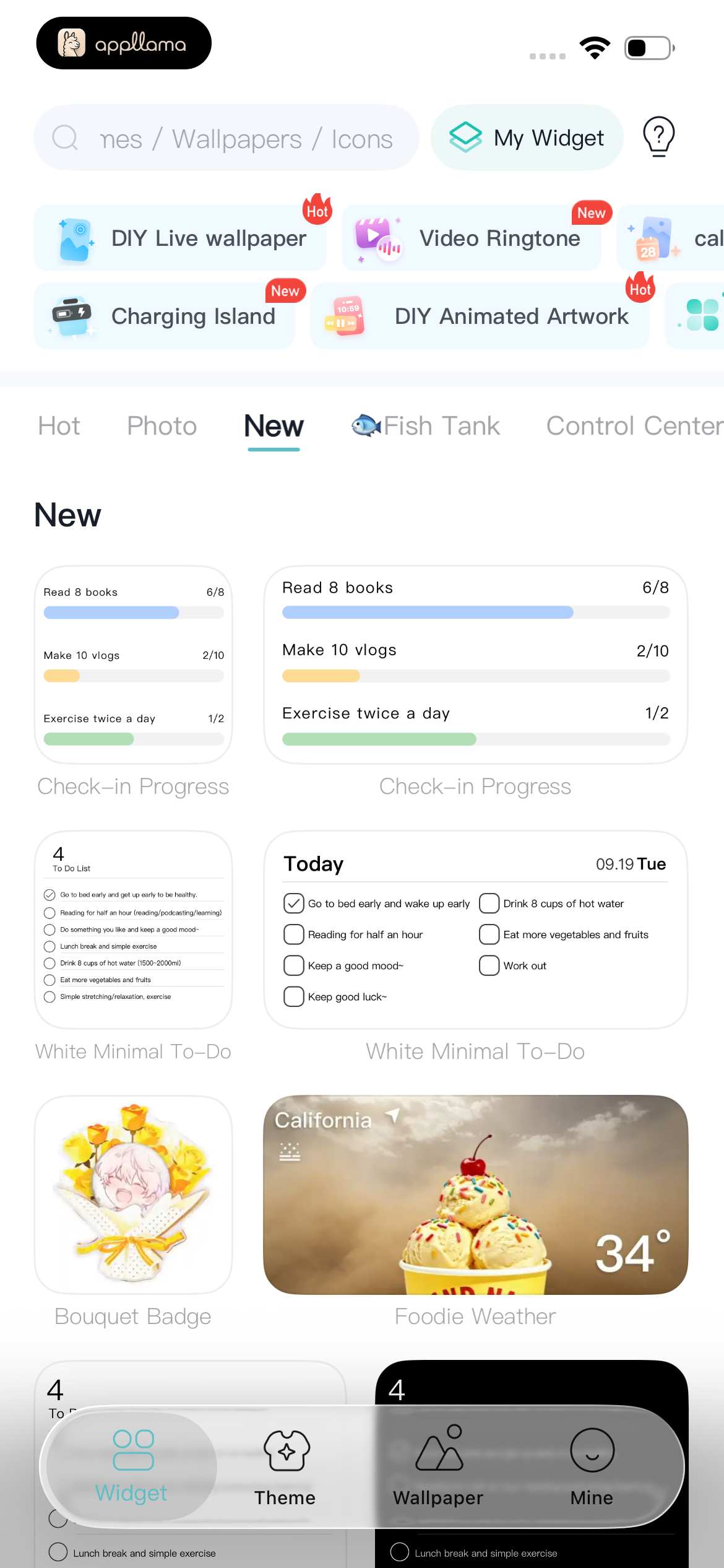 More Widgets