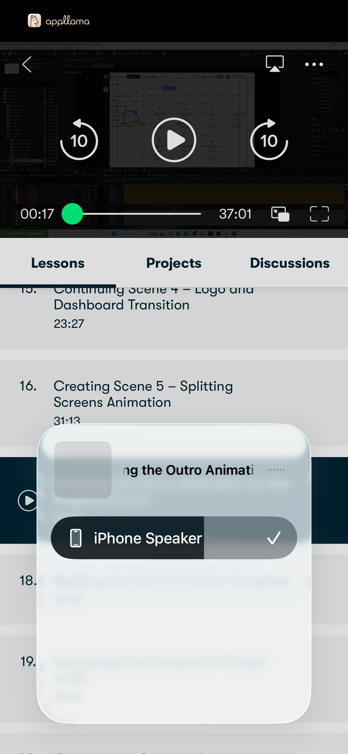 Playback Speed Selector