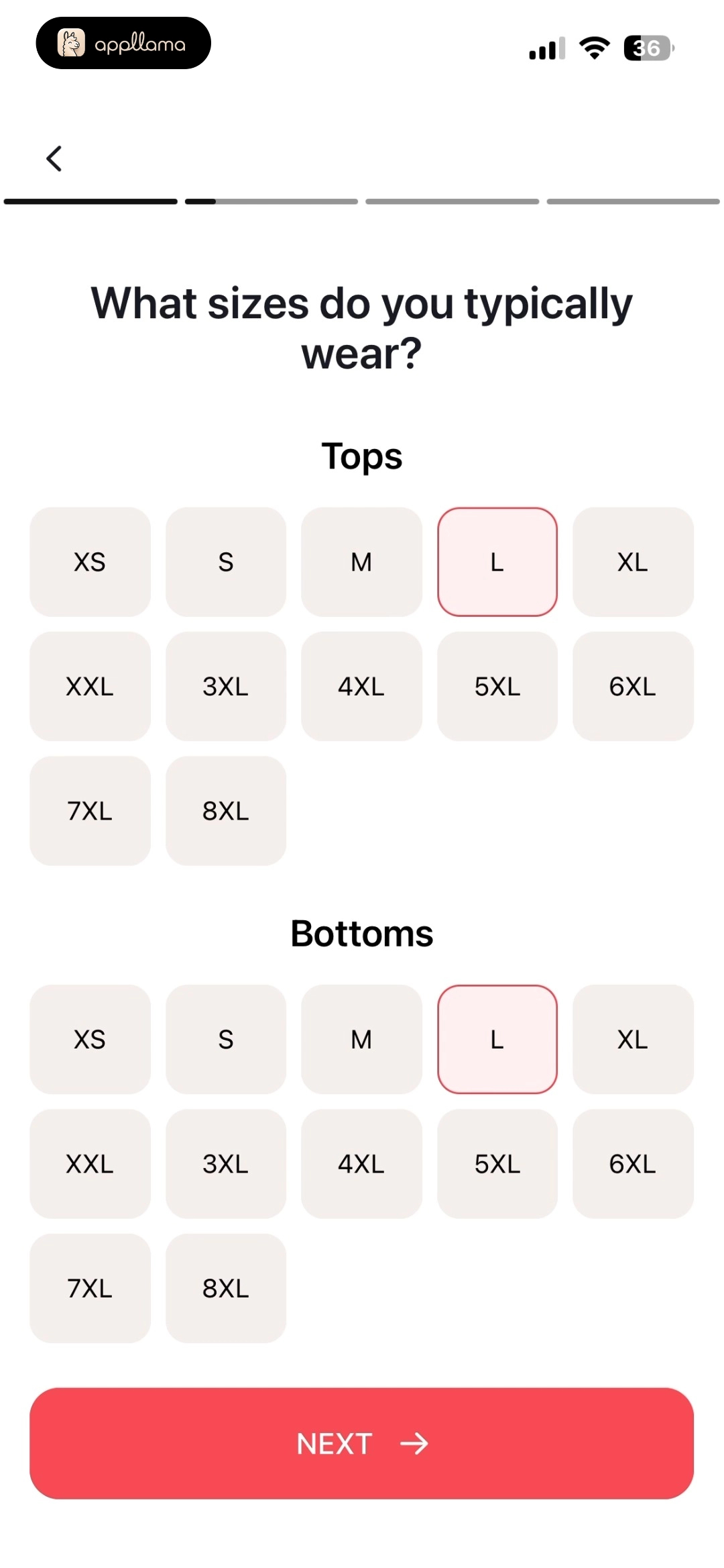 Clothing Sizes