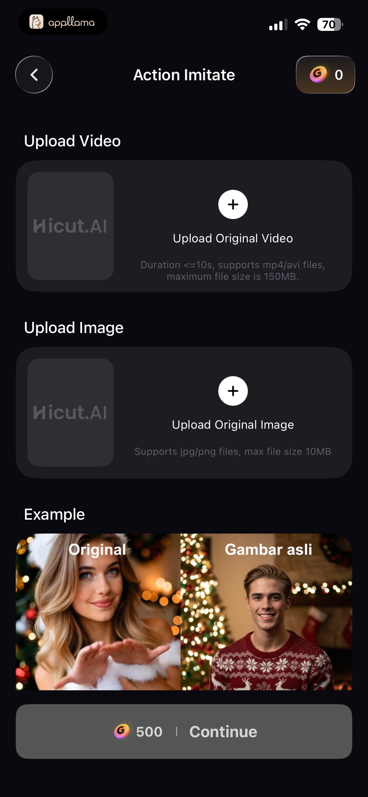 Action Imitate Setup