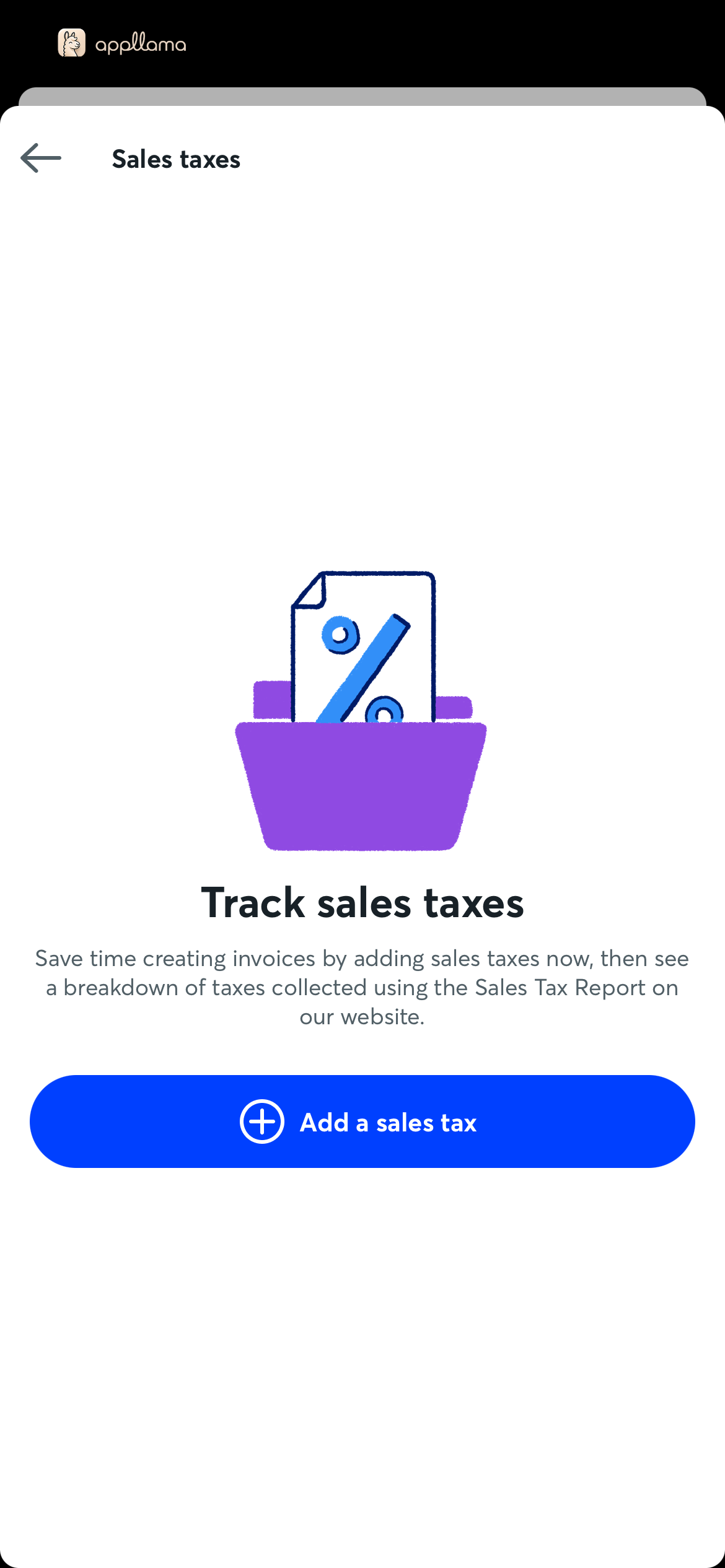 Sales Taxes Empty State