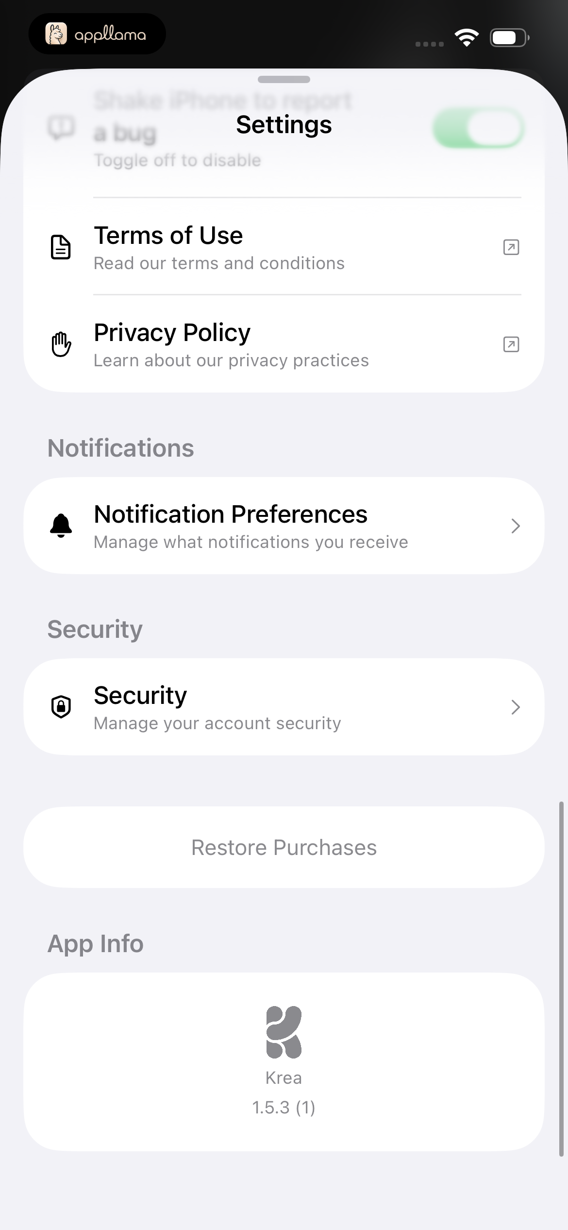 Privacy and App Settings