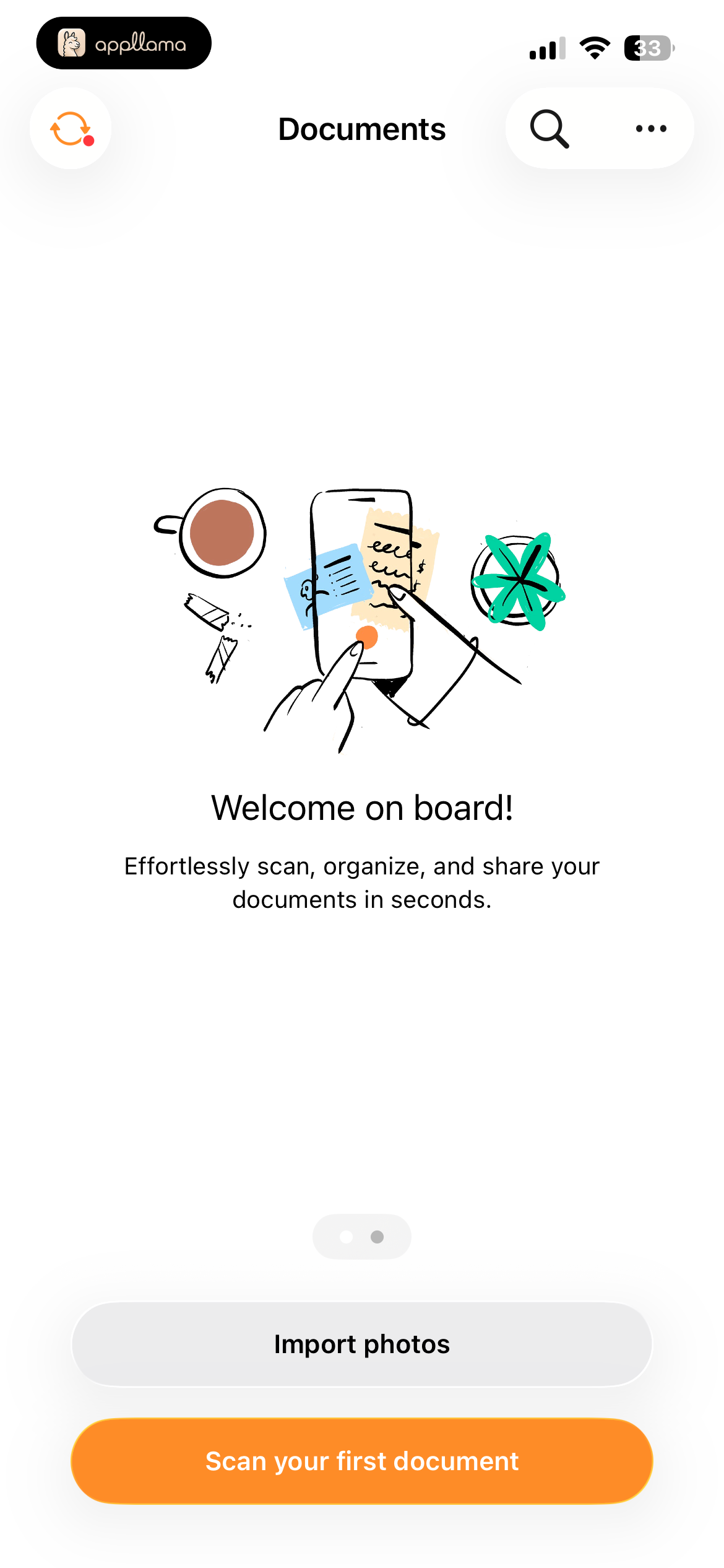 Welcome Empty Documents