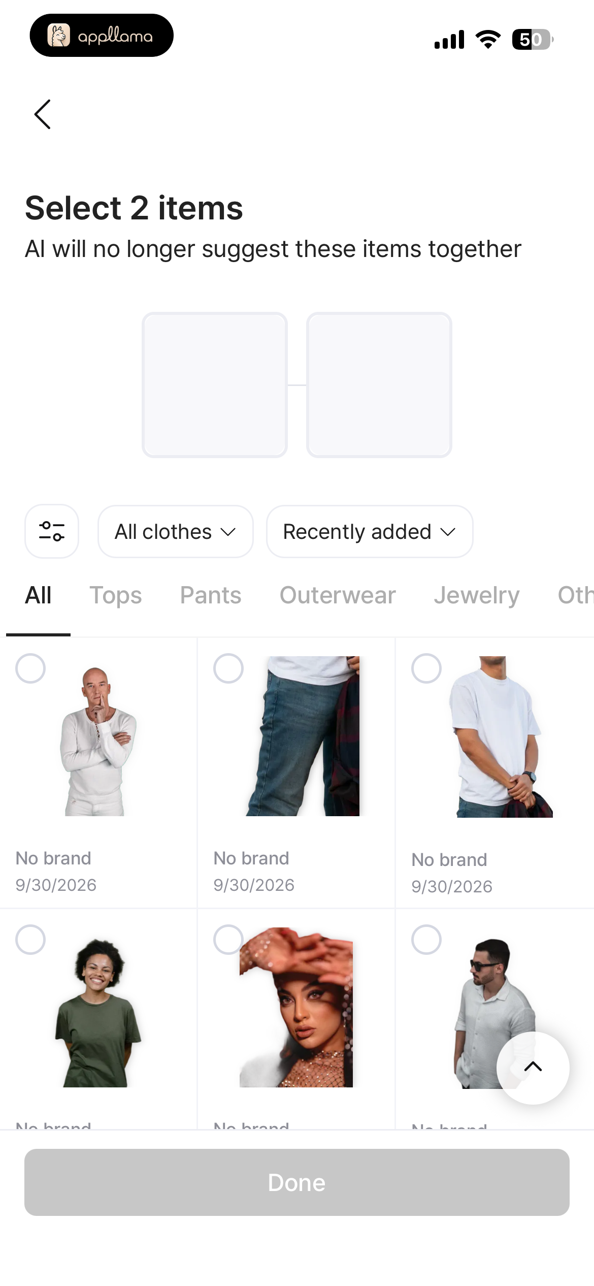 Select Items