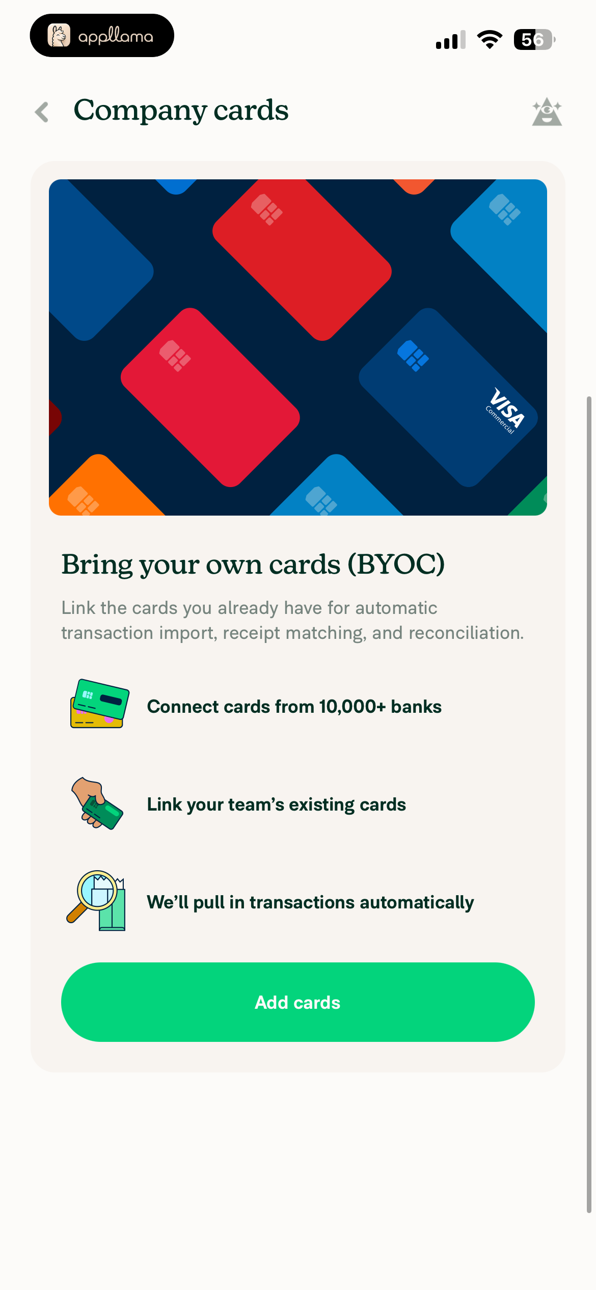 Company Cards Intro