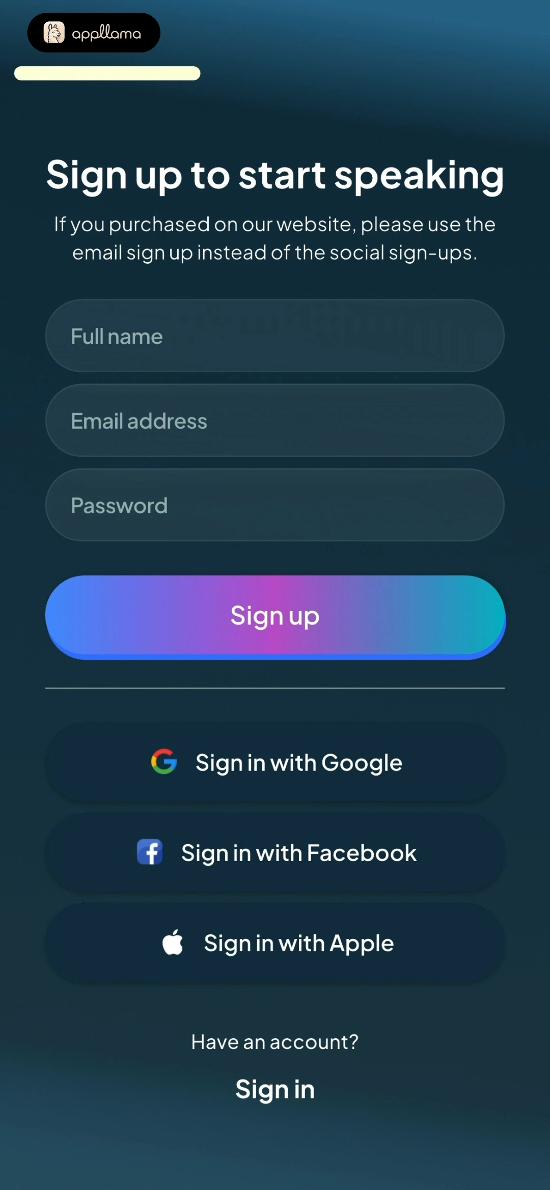 Account Registration
