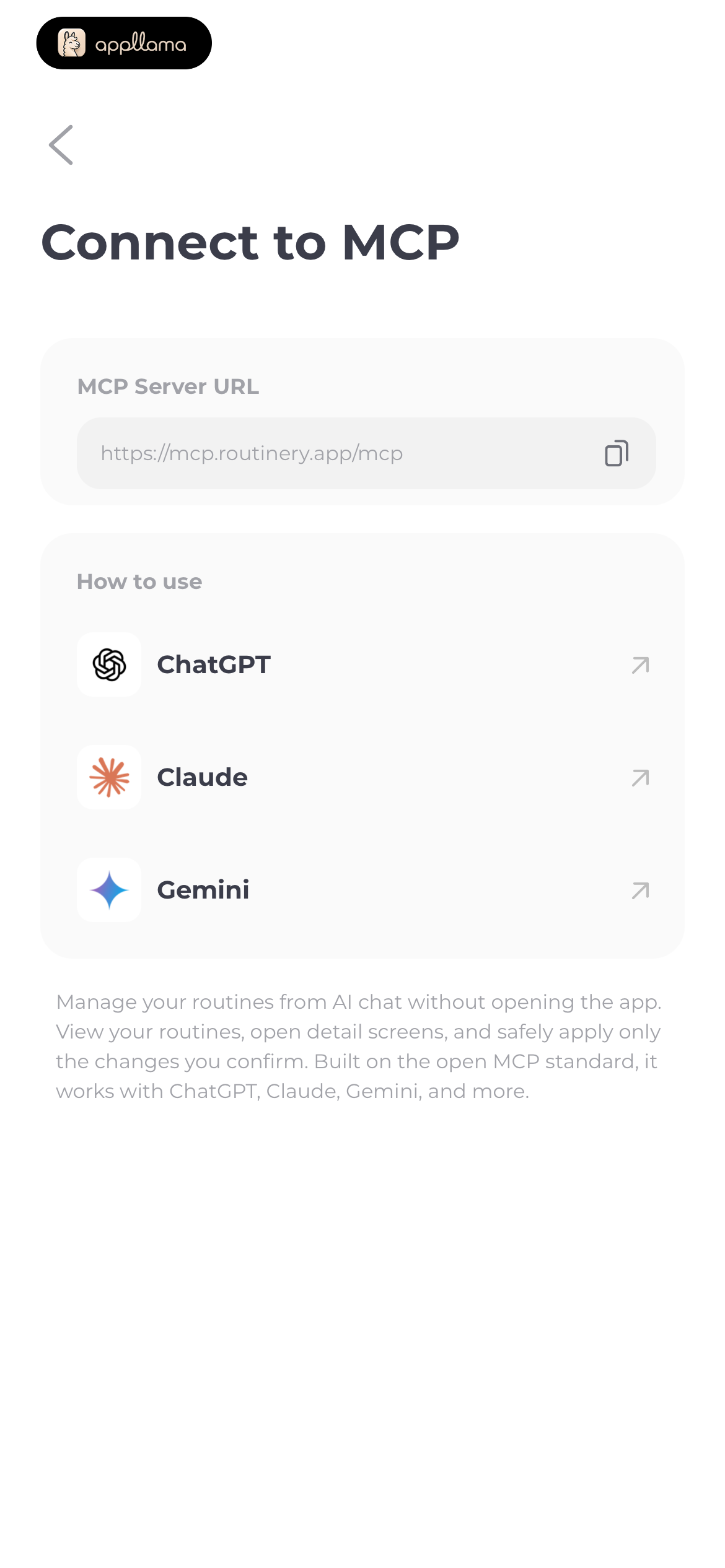 Connect to MCP