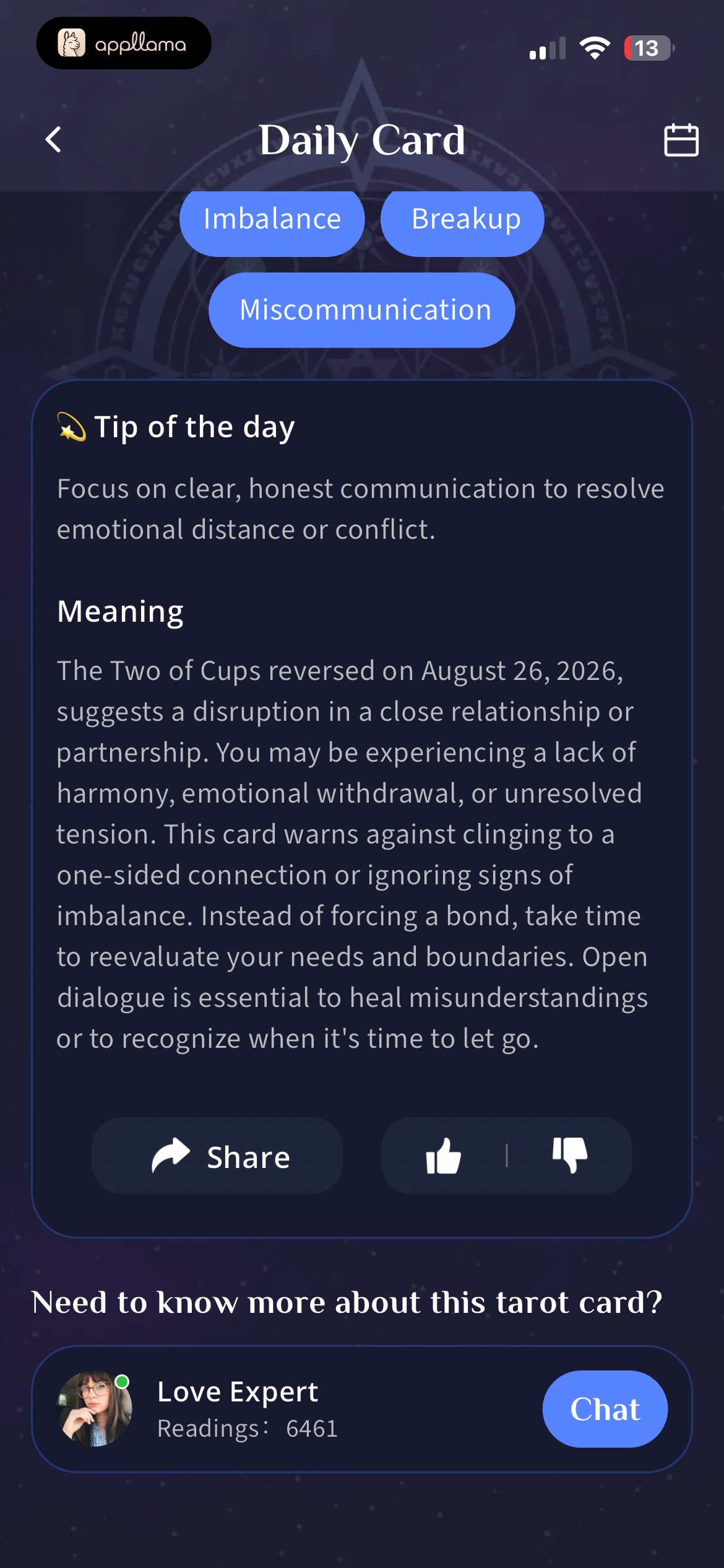 Daily Card Detail