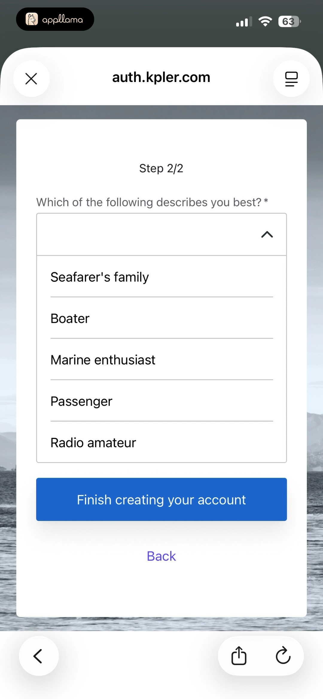 Profile Type Selection