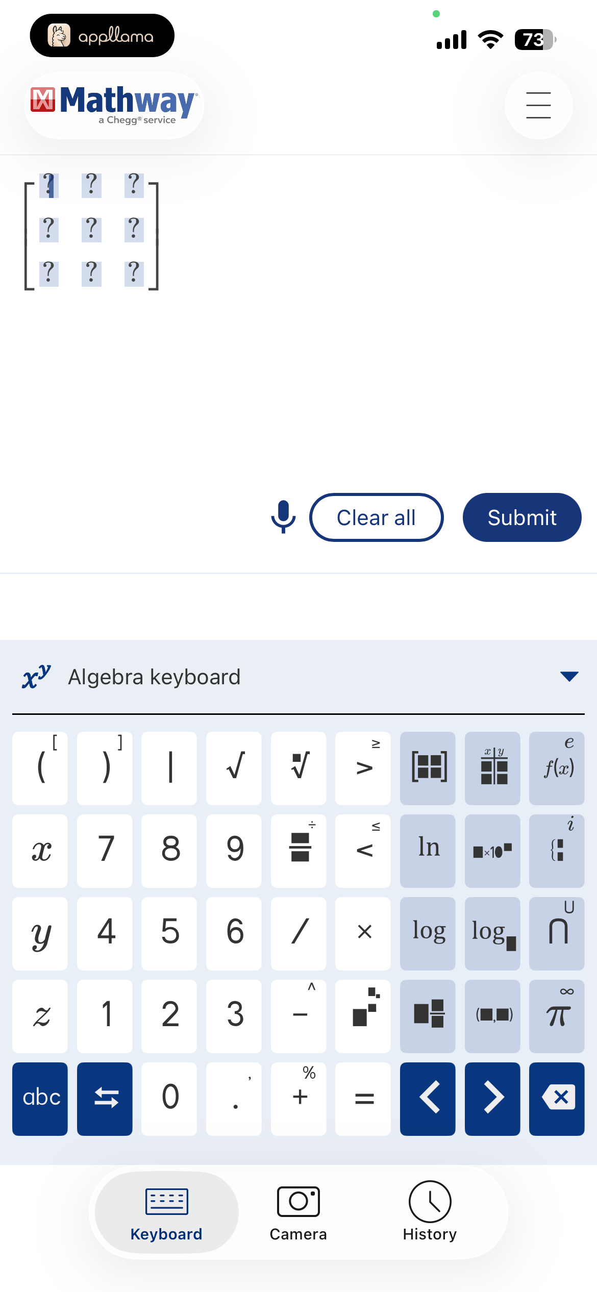 Calculator Input