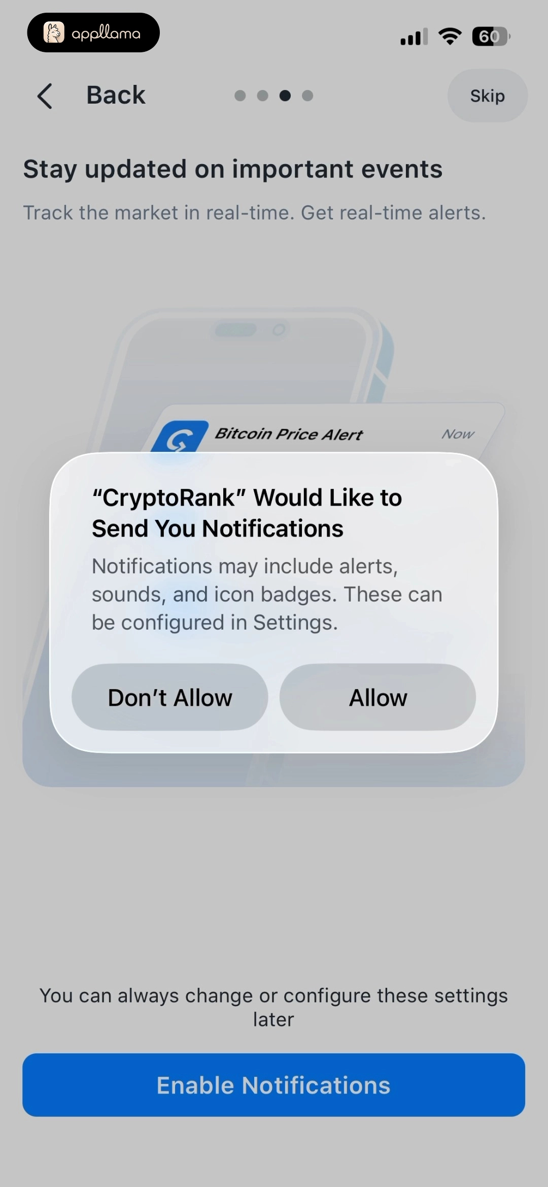 Notification Permission Alert