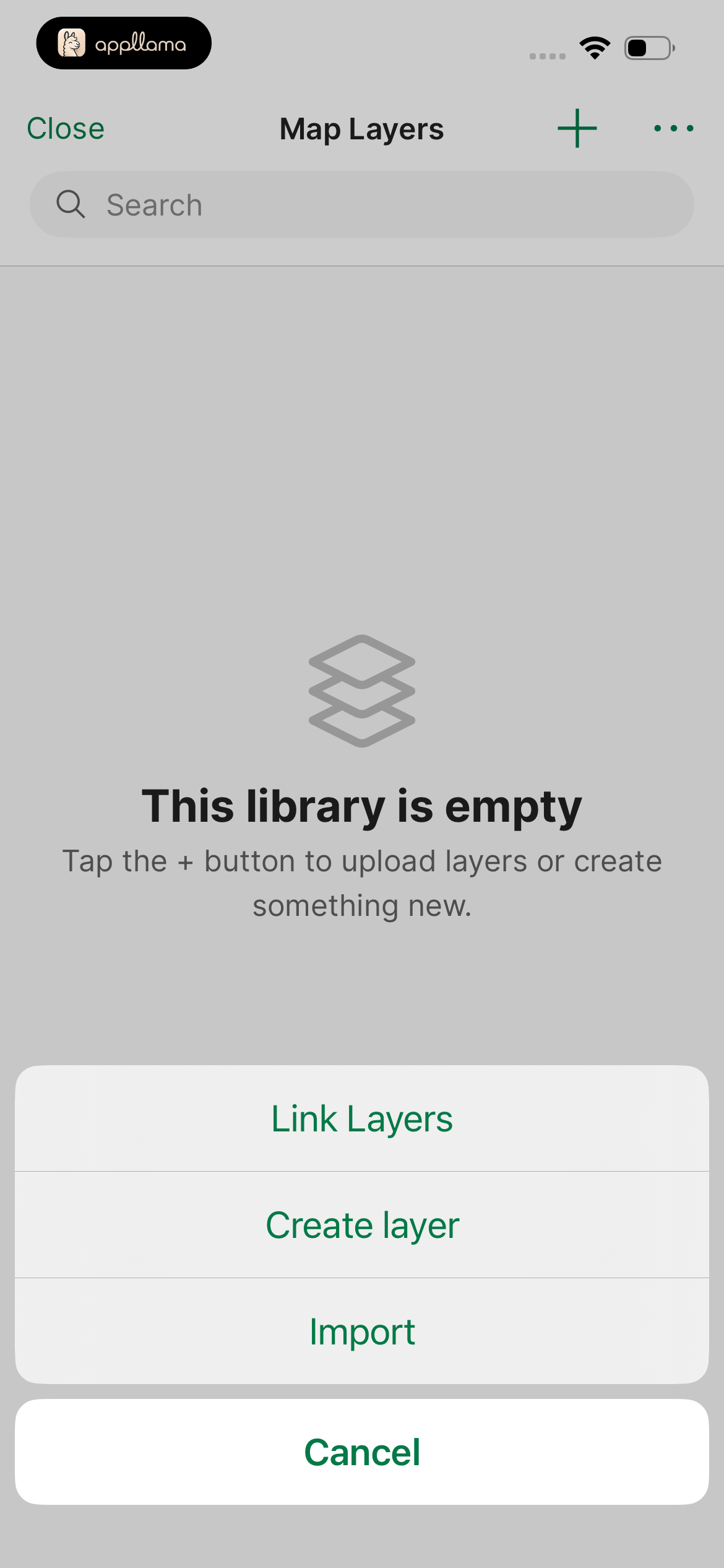 Map Layers Actions