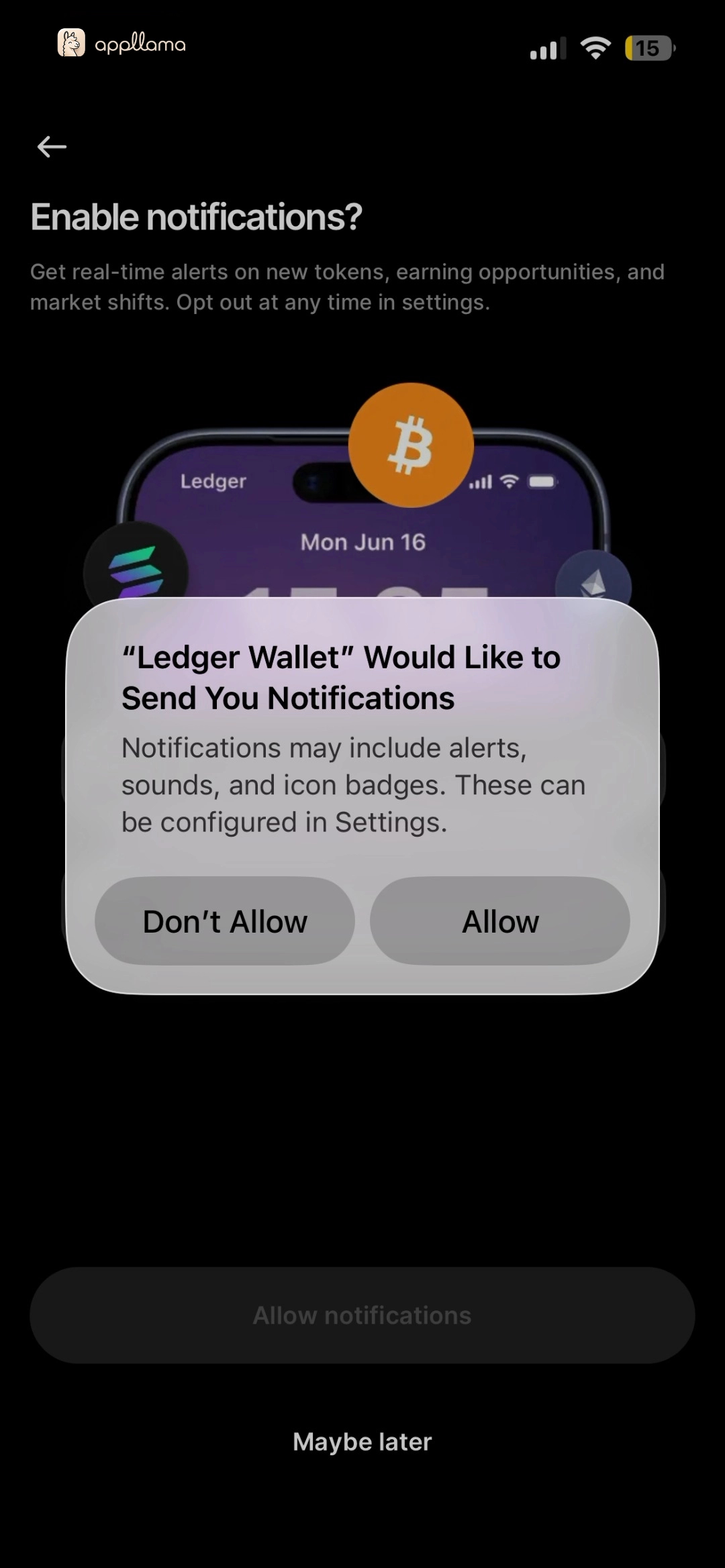 iOS Notification Permission