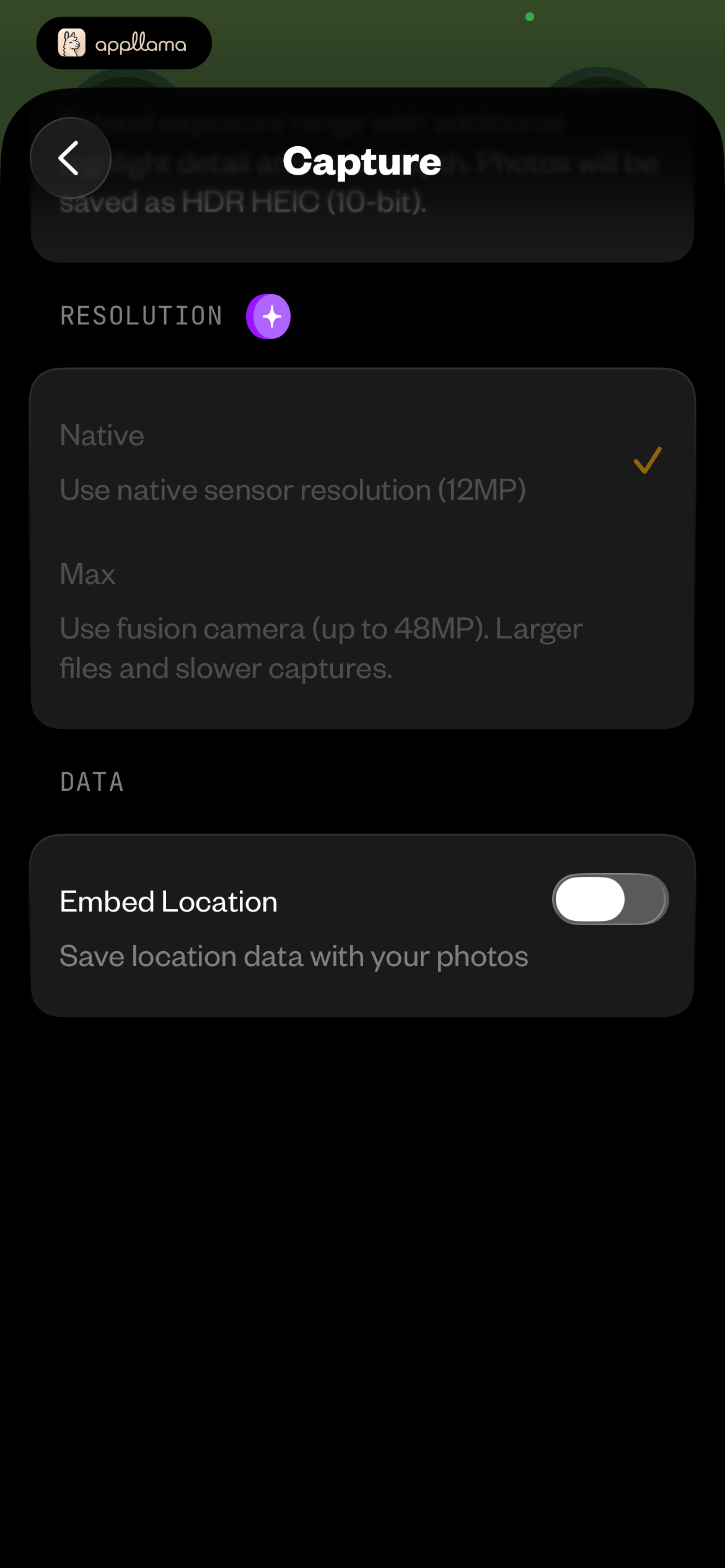 Resolution and Data