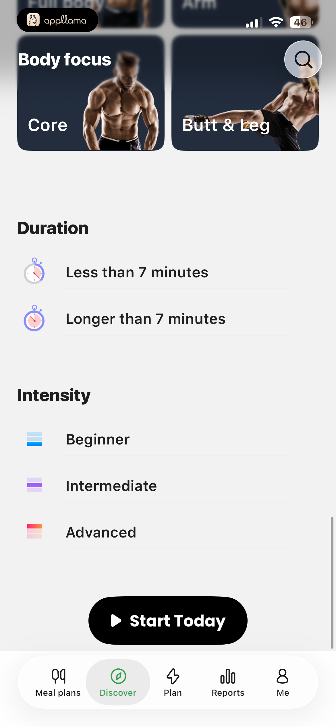 Workout Preferences