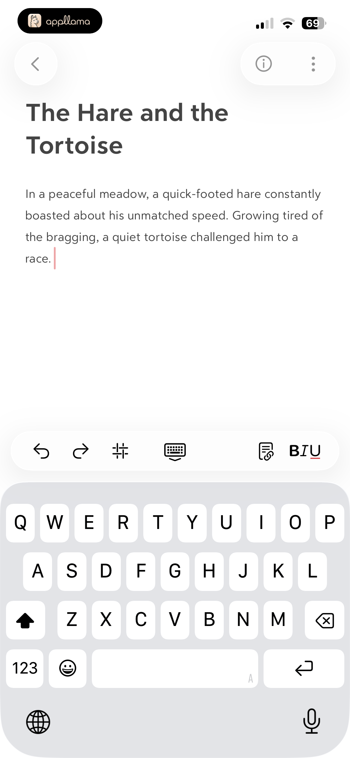 Text Note Editor