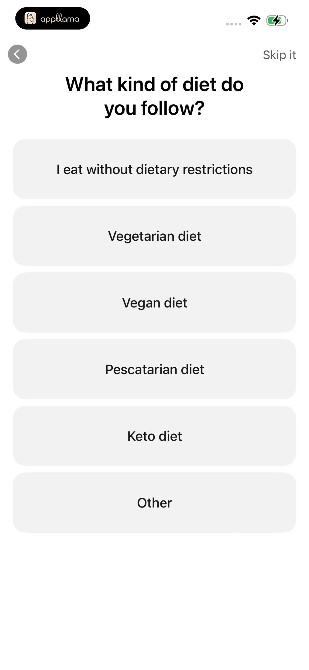 Diet Type