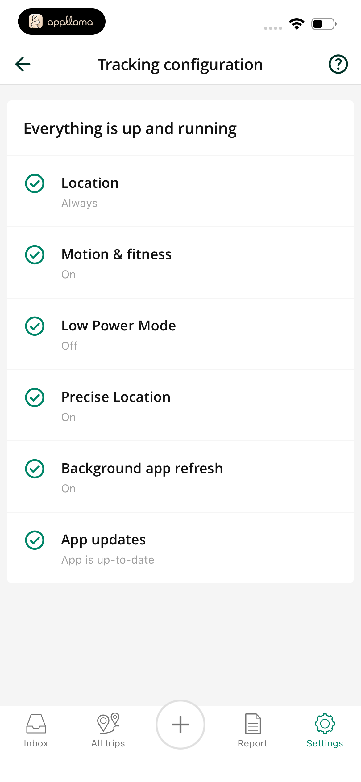Tracking Diagnostics