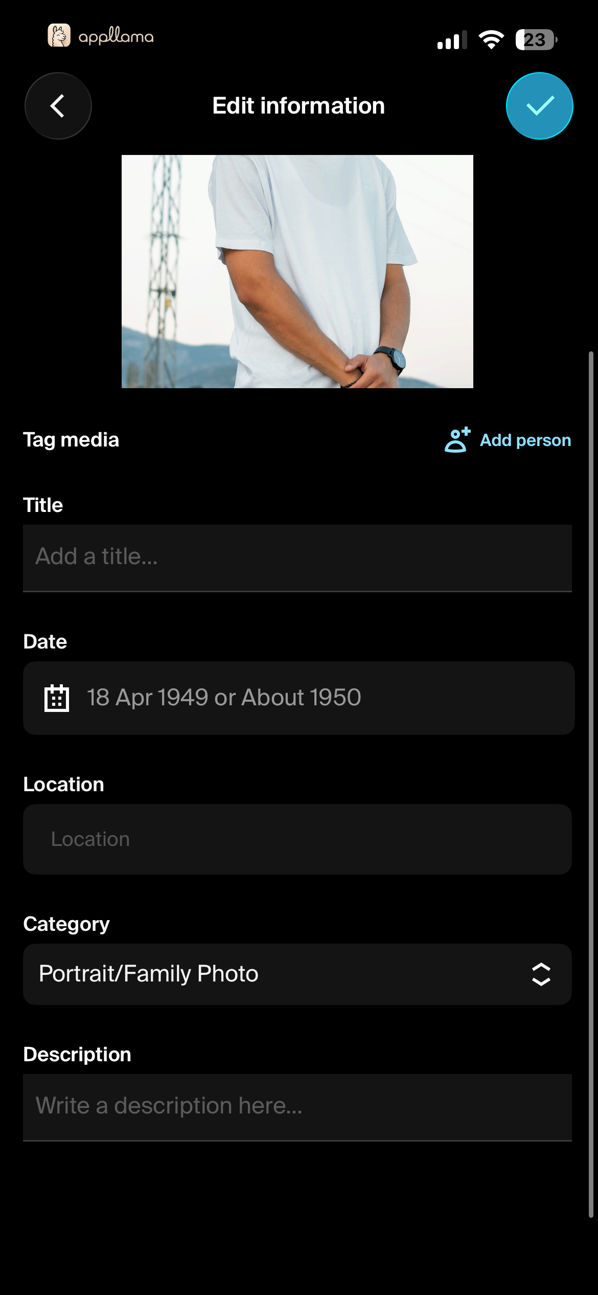 Edit Media Info