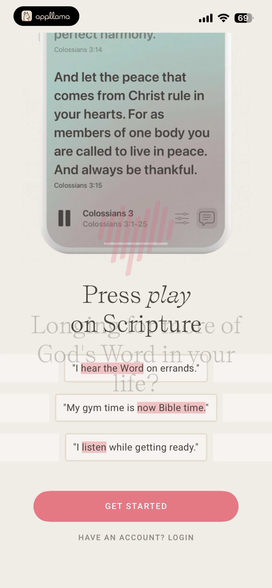 Dwell: Audio Bible Onboarding Audio Preview