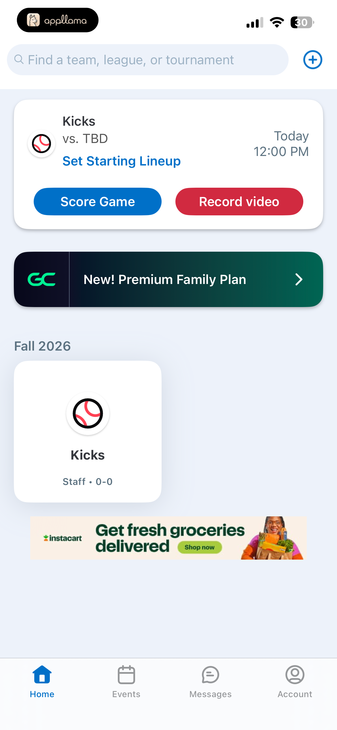 Home Dashboard