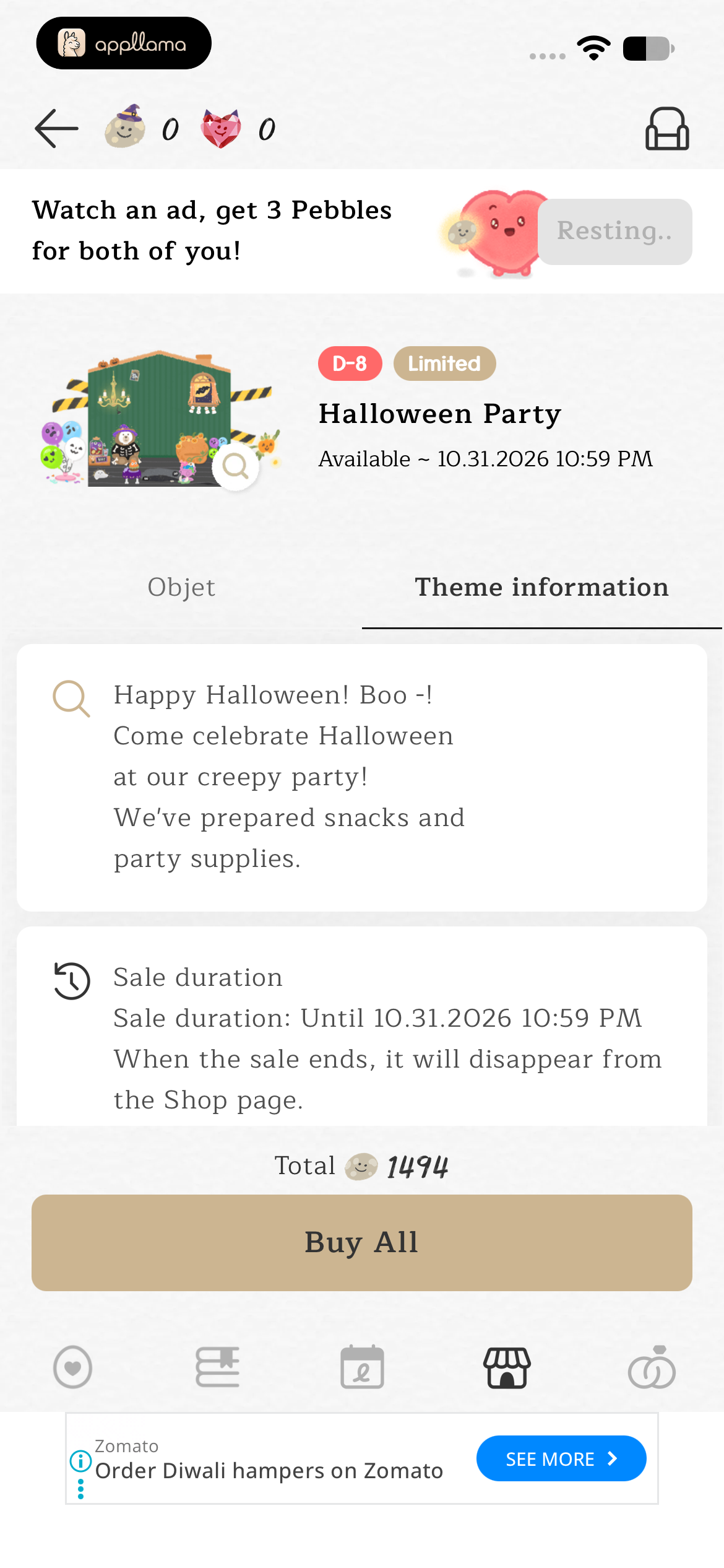 Halloween Pack Info