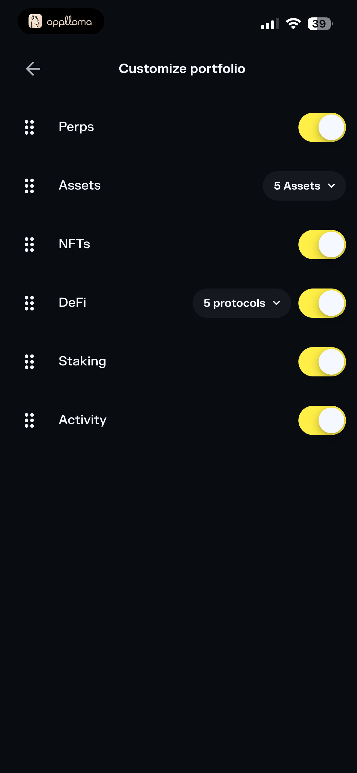 Customize Portfolio