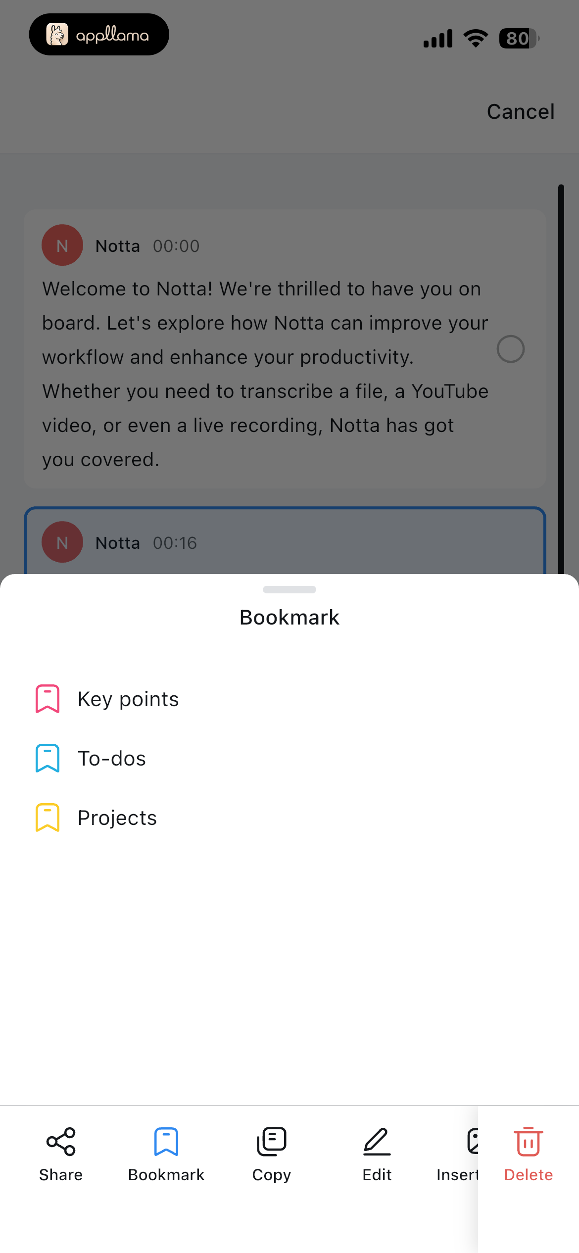 Bookmark Picker