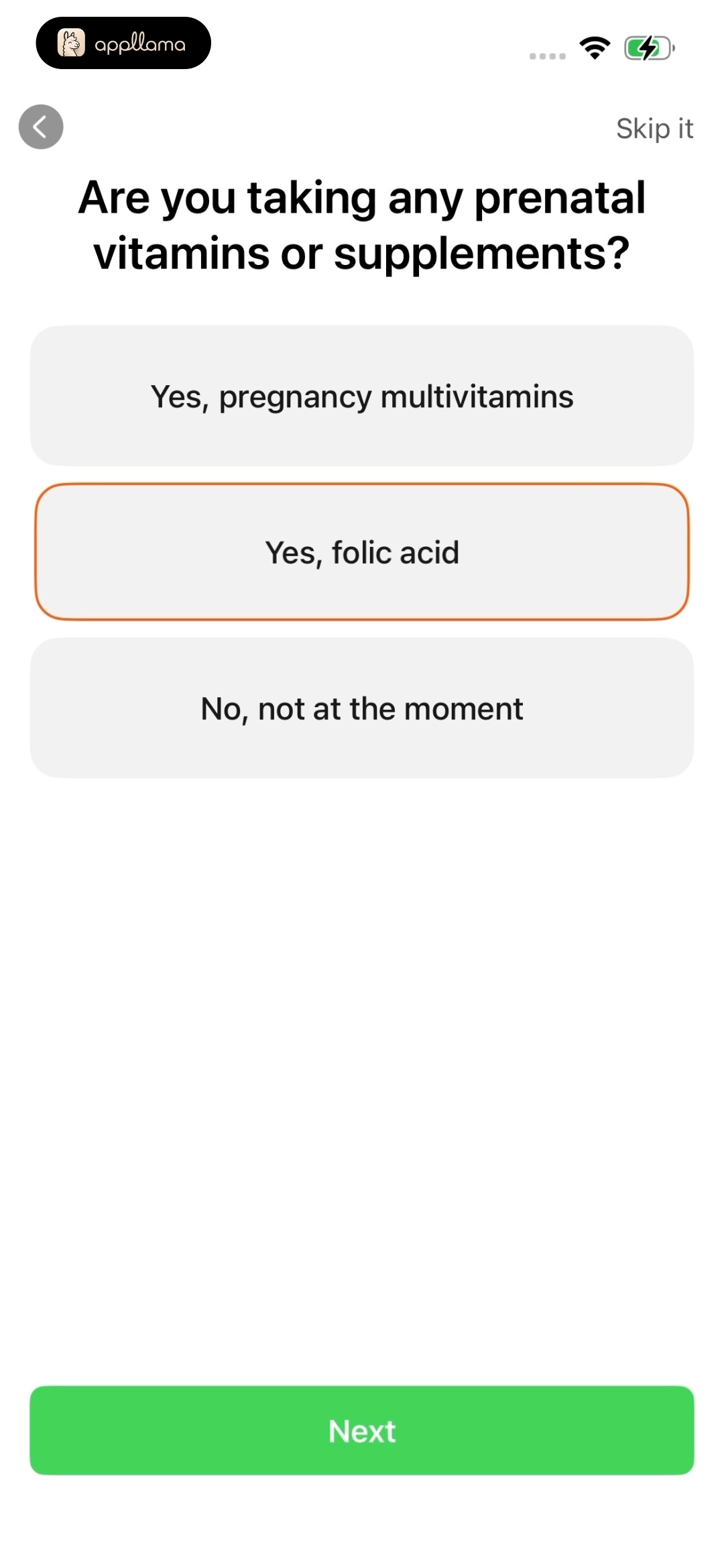 Prenatal Vitamins Question