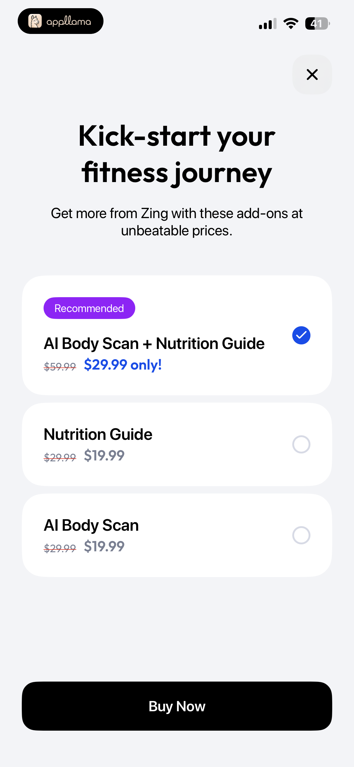 Add-on Selection