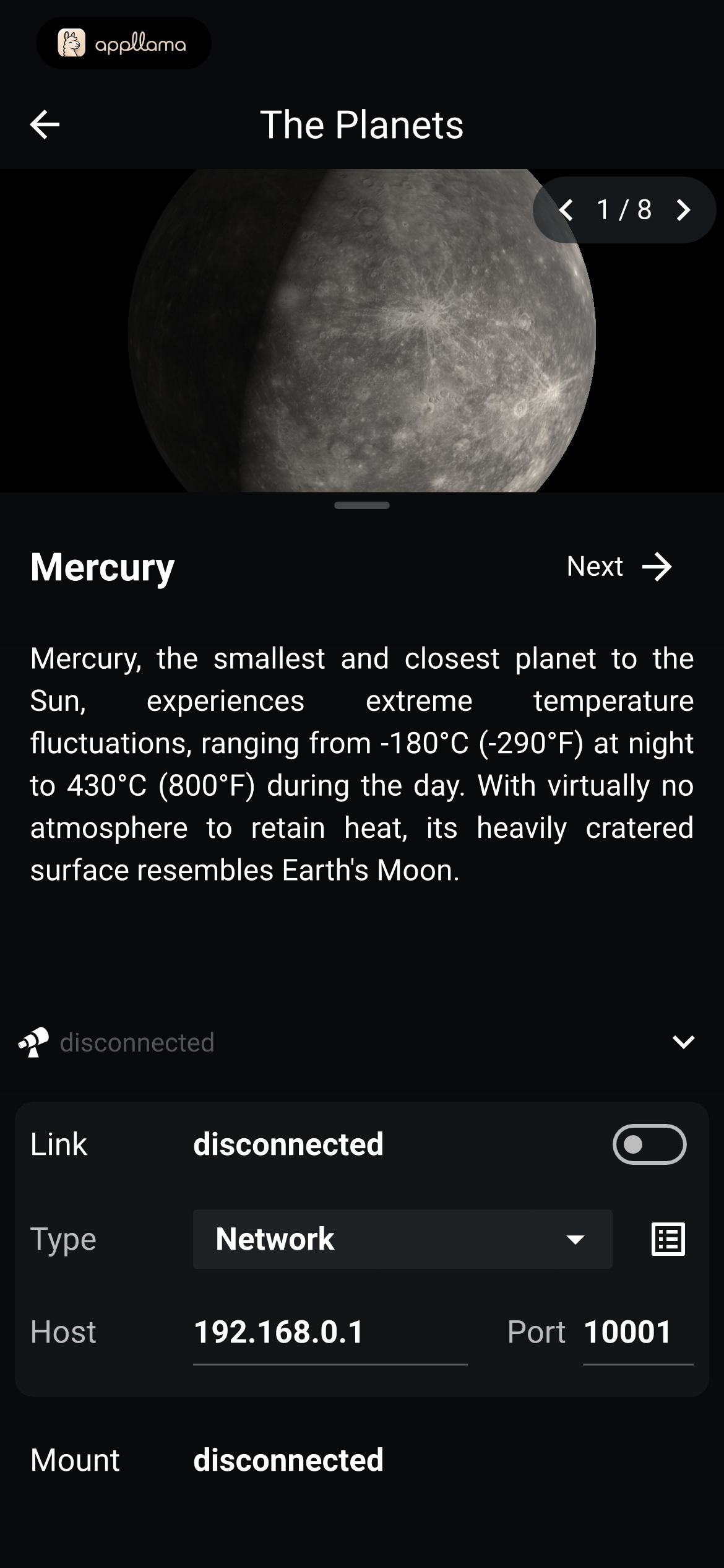 The Planets Mercury