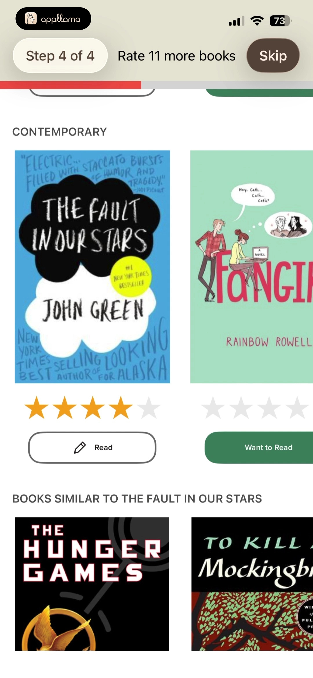 Rate Books