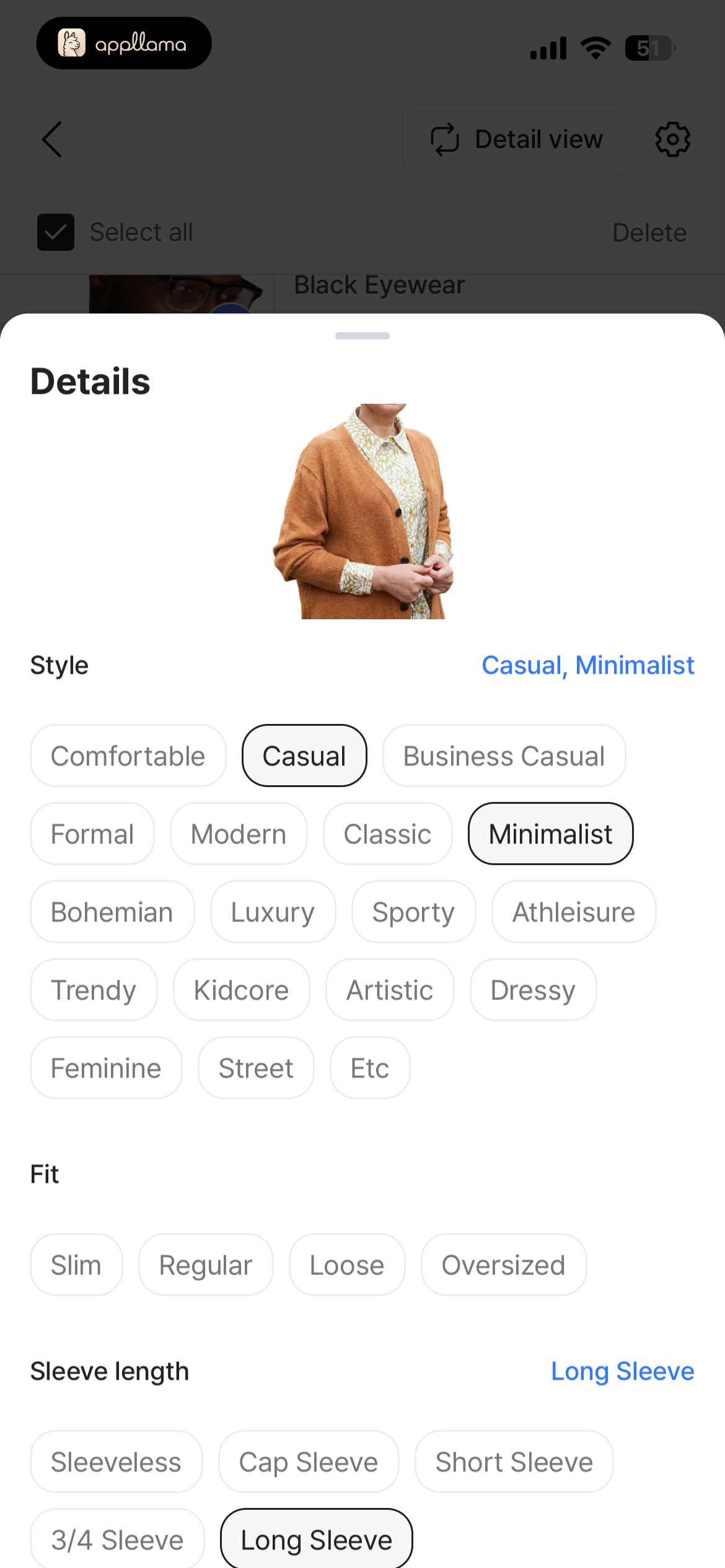 Item Style Details