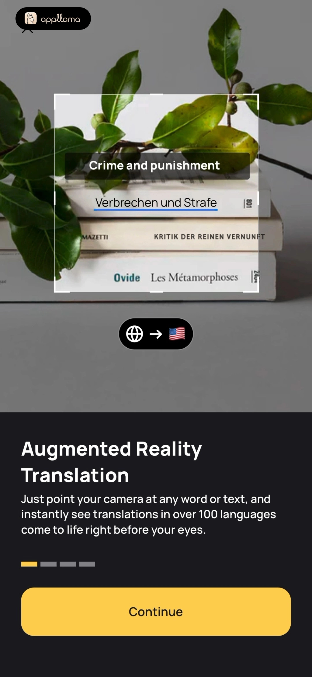 AR Translator: Translate Photo Onboarding Feature