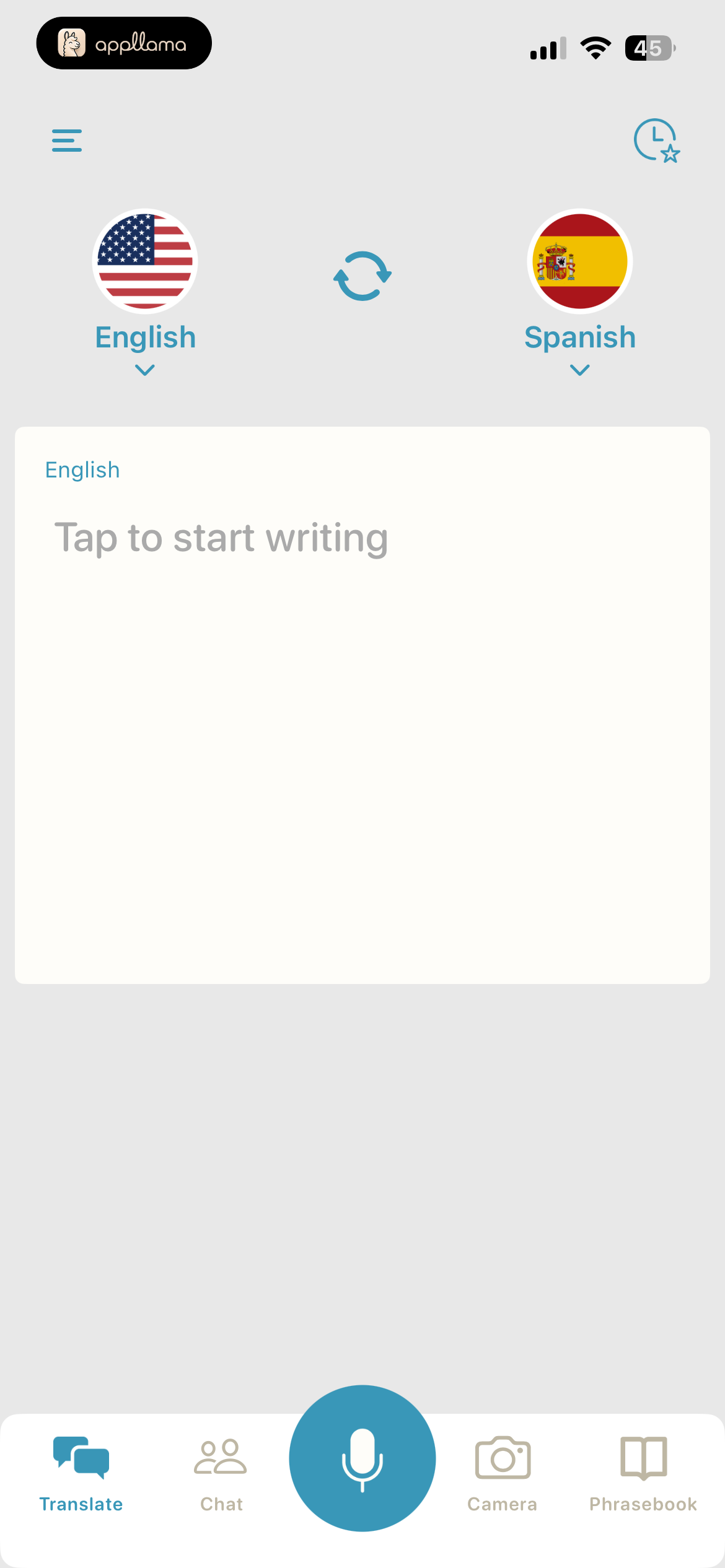 Text Translation Input